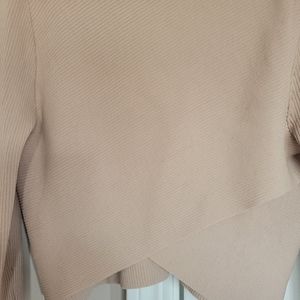 Ladies long sleeve ribbed top